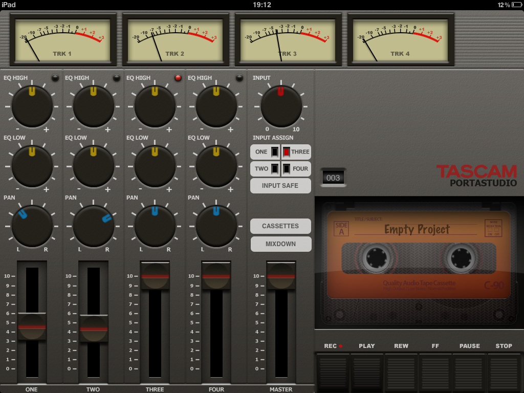 昔懐かしい4トラックのカセットMTR、PortaStudioをiPadで再現 | DTM