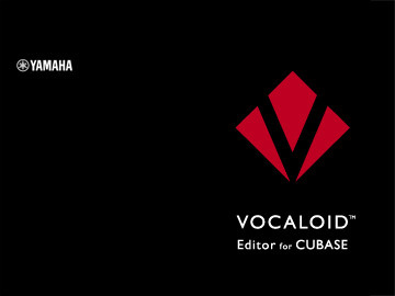 VOCALOID - VOCALOID4 Editor for Cubase(download version for