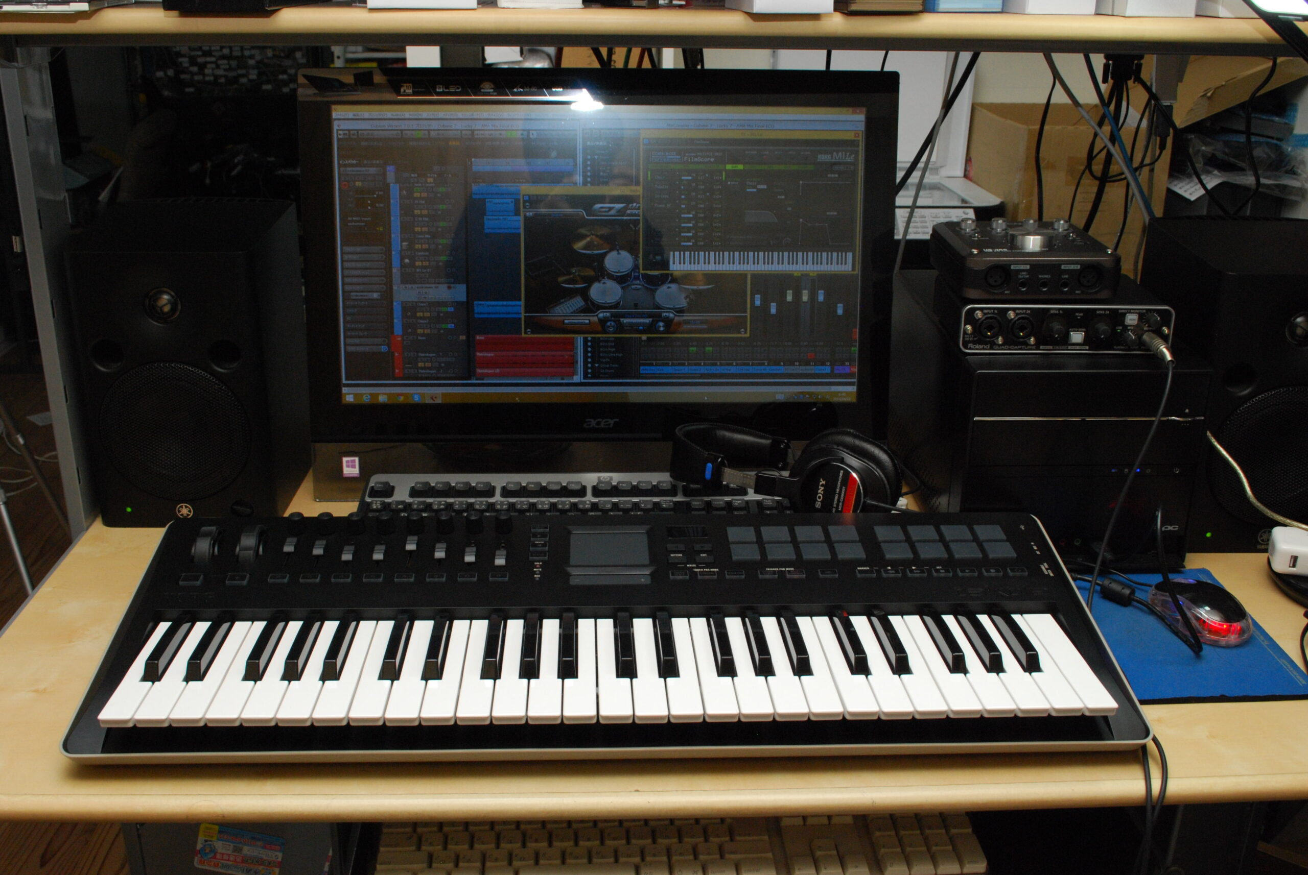 全部入りUSB-MIDIキーボードコントローラ、KORG taktileを使って 