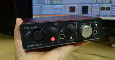 FocusriteオーディオインターフェイスScarlettSoloStudio