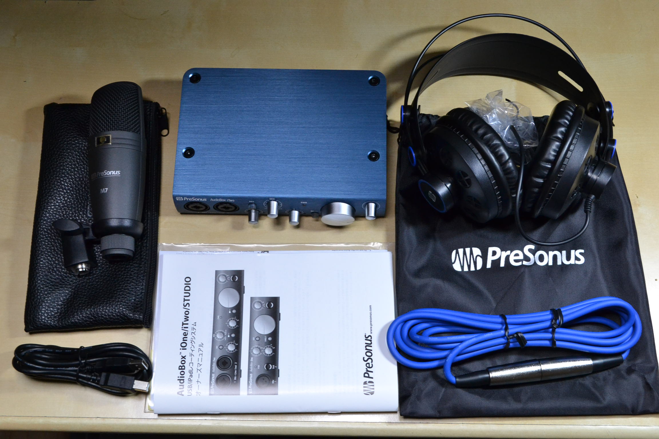 PreSonus AudioBox iTwo Studio DTMセット オーディオインターフェイス ヘッドホン マイク Studio One  Artistバンドル