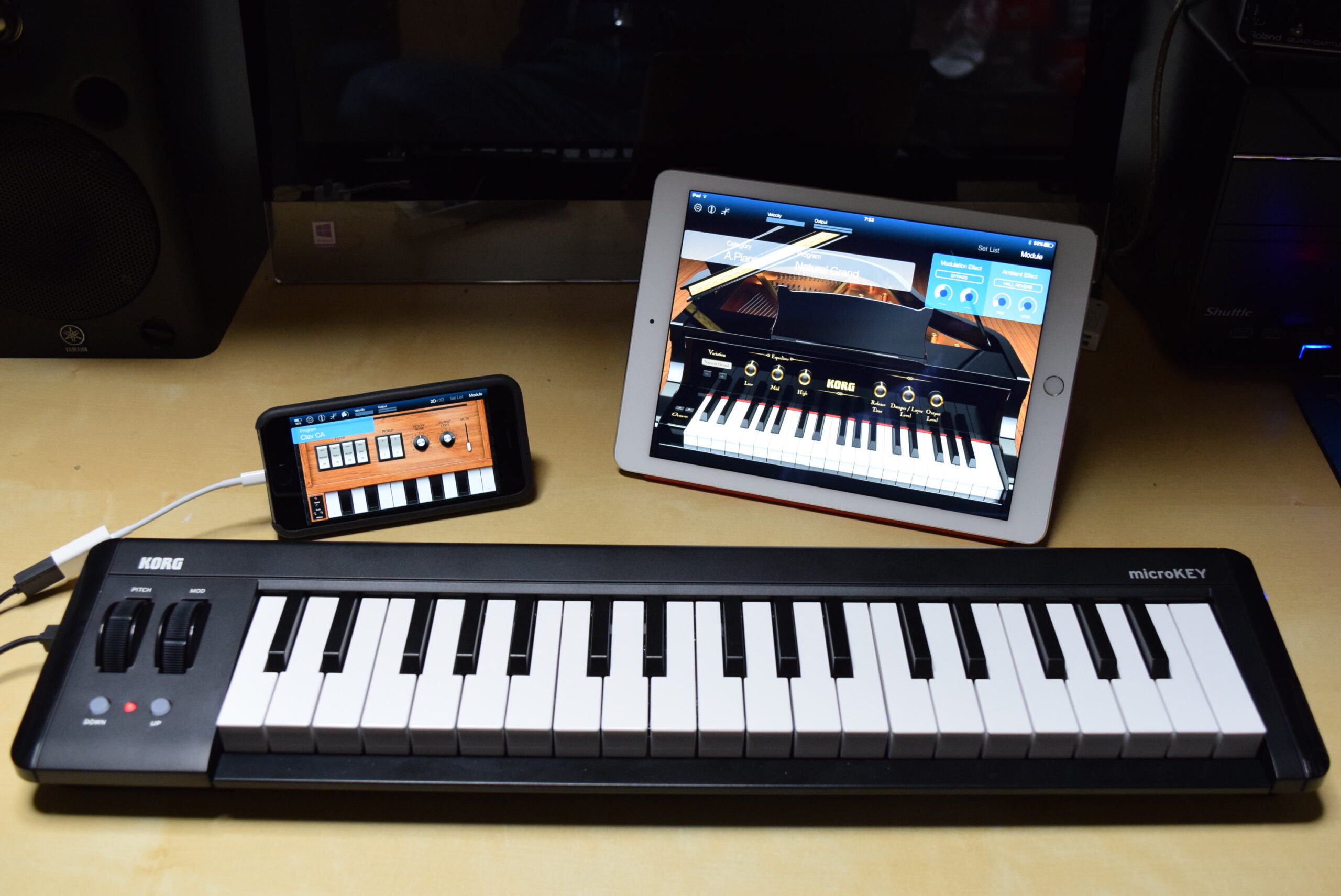 あのModuleも付属!? iOSでも使えるMIDIキーボード、KORG microKEY2