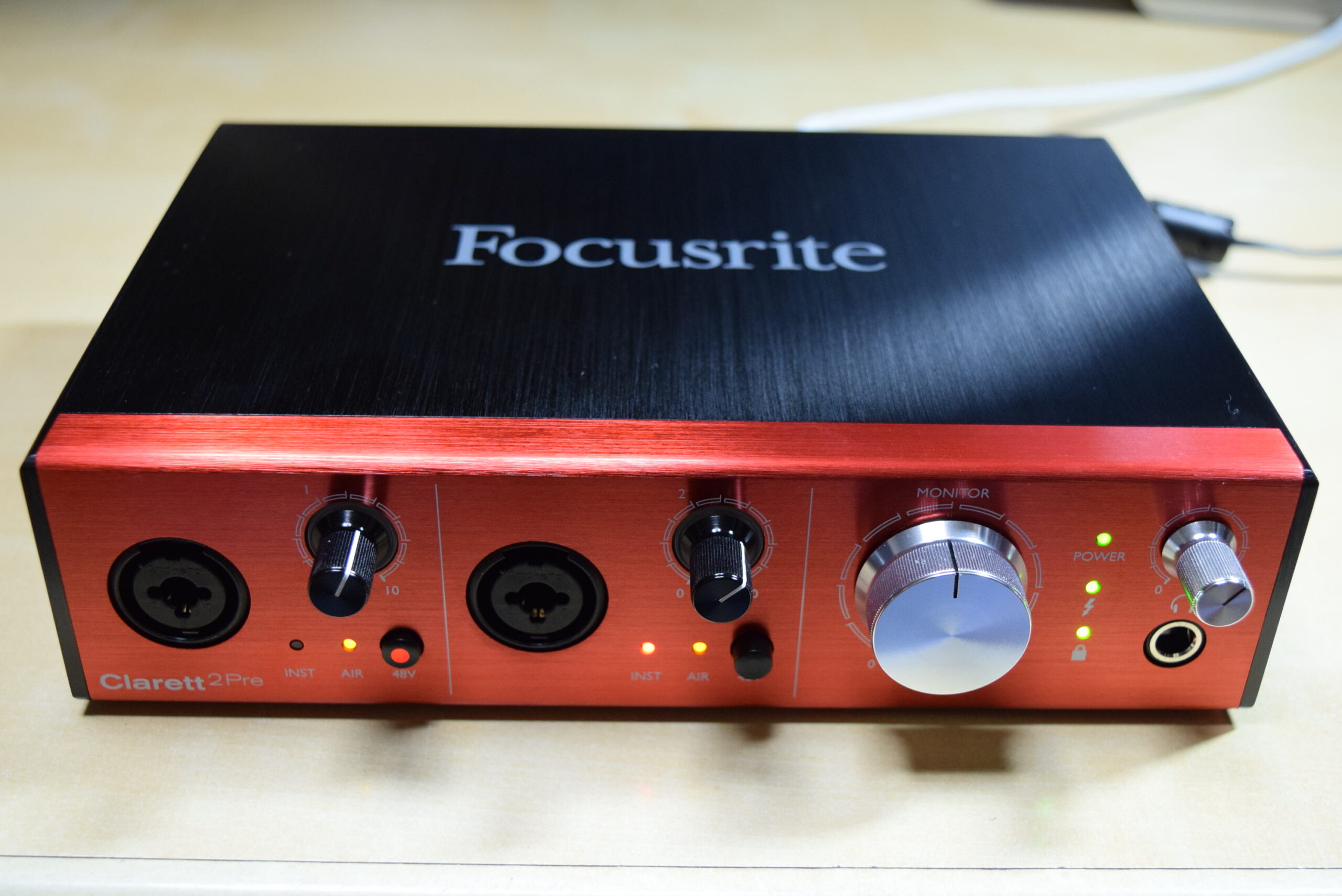 Focusrite Clarett 2Pre(Thunderboltケーブル付属