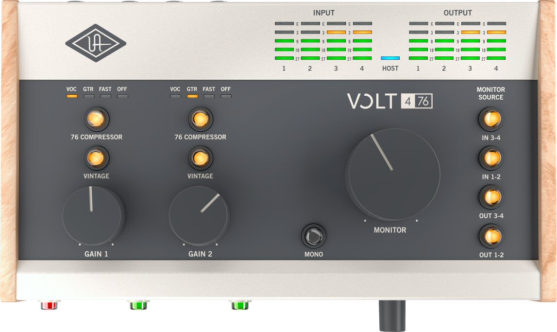 Universal Audioがアナログ回路のコンプ、マイクプリ搭載のオーディオインターフェイス、VOLTシリーズ発表