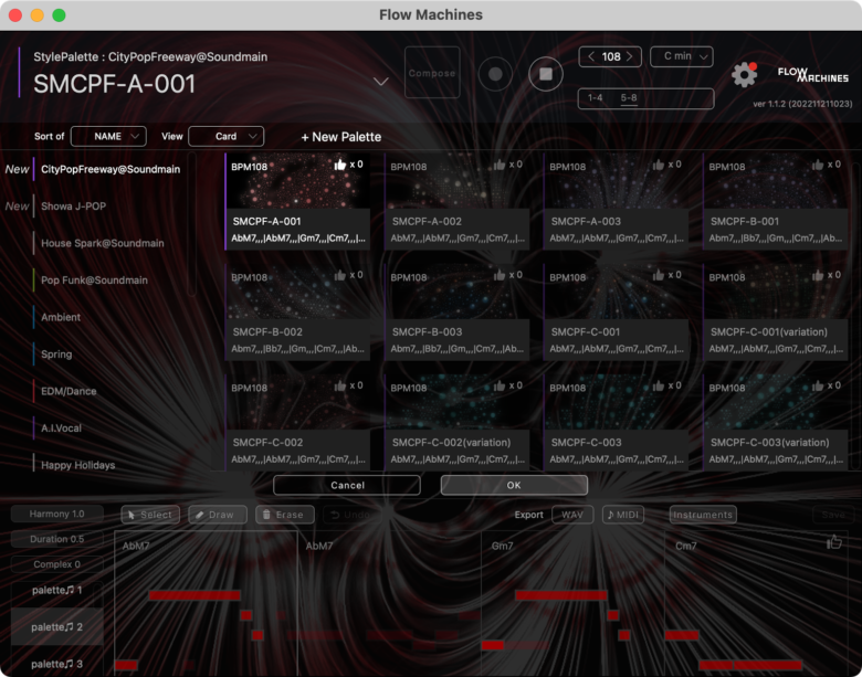 AIアシスト楽曲制作ツールFlow Machinesにオーディオ書き出し機能搭載。Soundmain Studioで使ってみると面白い ...
