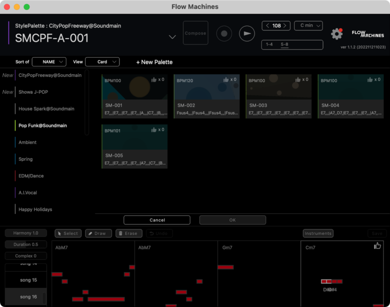 AIアシスト楽曲制作ツールFlow Machinesにオーディオ書き出し機能搭載。Soundmain Studioで使ってみると面白い ...